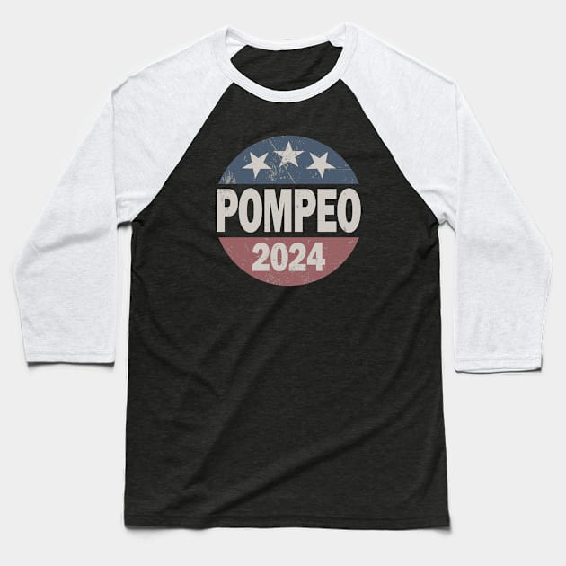 Vintage & Distressed Pompeo 2024 Baseball T-Shirt by Etopix